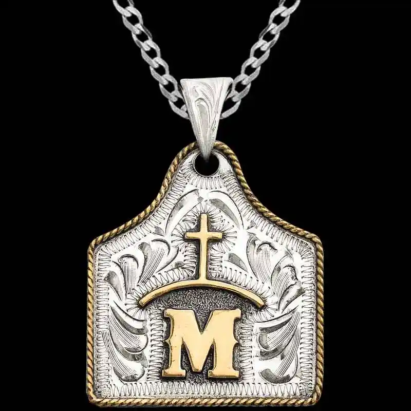Maverick Cow Tag Necklace 